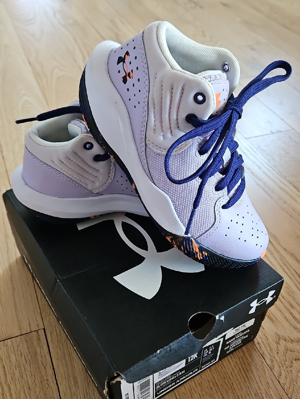 Girl's Under Armour GPS Infinity 3.0 AL High Top Shoes Size 12